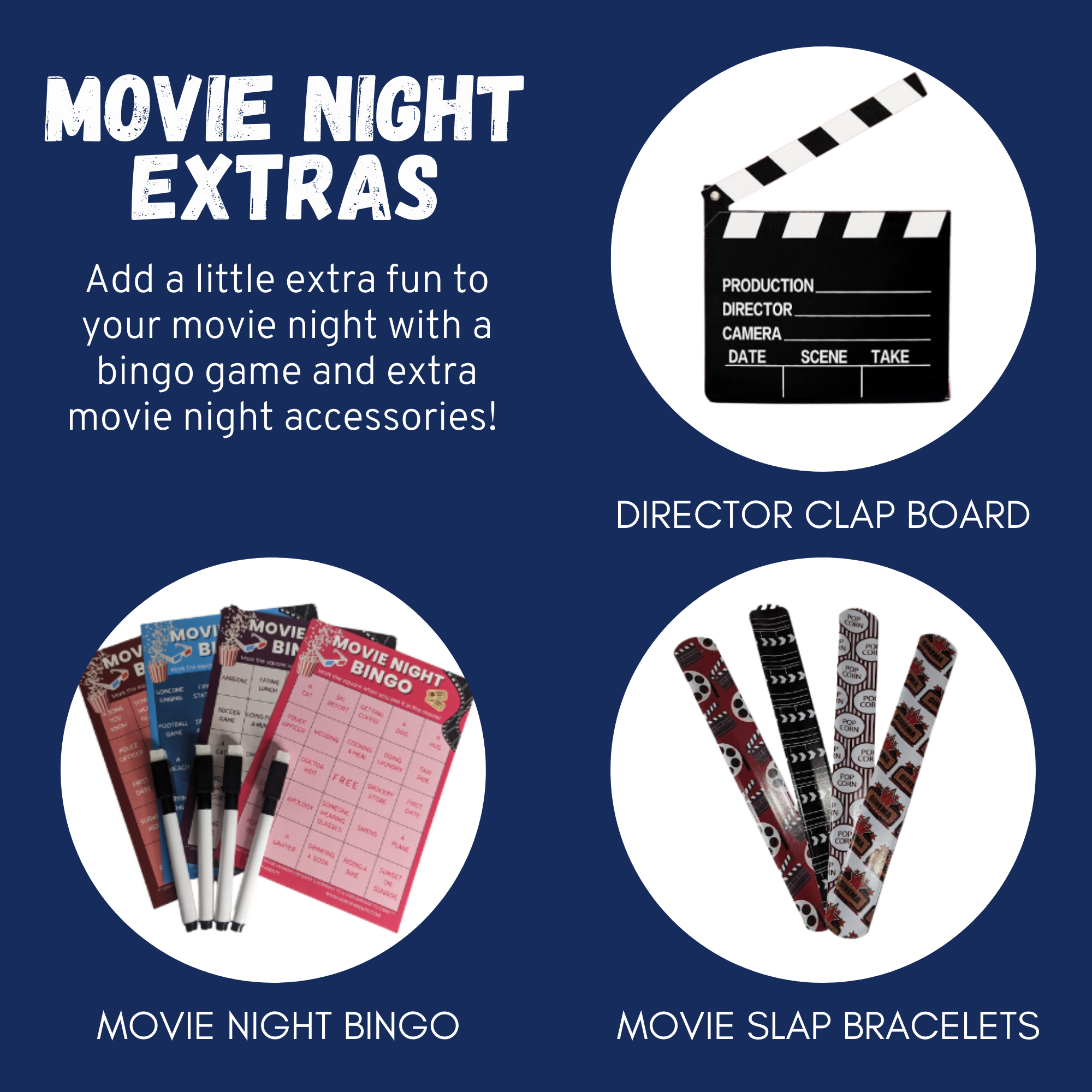 Movie Night Gift Box Set Snacks + Movie Night Bingo & More