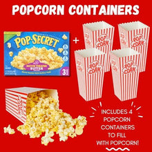 Load image into Gallery viewer, Movie Night Gift Basket – 42-Piece Gift Box with Popcorn, Candy, Snacks & Bingo – Birthdays, Date Night, Family, Kids, Adults, Mom, Dad, Teens, Christmas, Mothers Day, Fathers Day, Raffle & Fundraiser