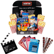 Load image into Gallery viewer, Movie Night Gift Box Set Snacks + Movie Night Bingo & More - XOXO Parents