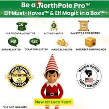 Load image into Gallery viewer, NorthPole Pro™ 25 Day Christmas Elf Kit - Magic Elf Must - Haves™ & Elf Magic in a Box™ - XOXO Parents