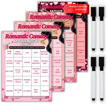 Load image into Gallery viewer, XOXO Parents Movie Night Bingo Cards | Reusable Bingo Cards with Dry-Erase Markers – Family, Romantic, Action & Multi-Theme - XOXO Parents