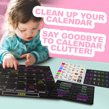 Load image into Gallery viewer, Magnetic Month Labels, Dates & Holidays (Black) - XOXO Parents