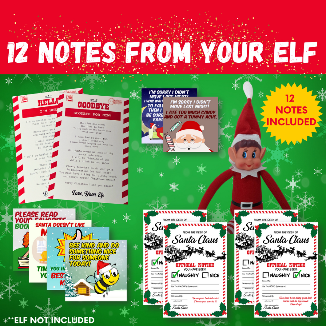 12 Notes from Christmas Elf