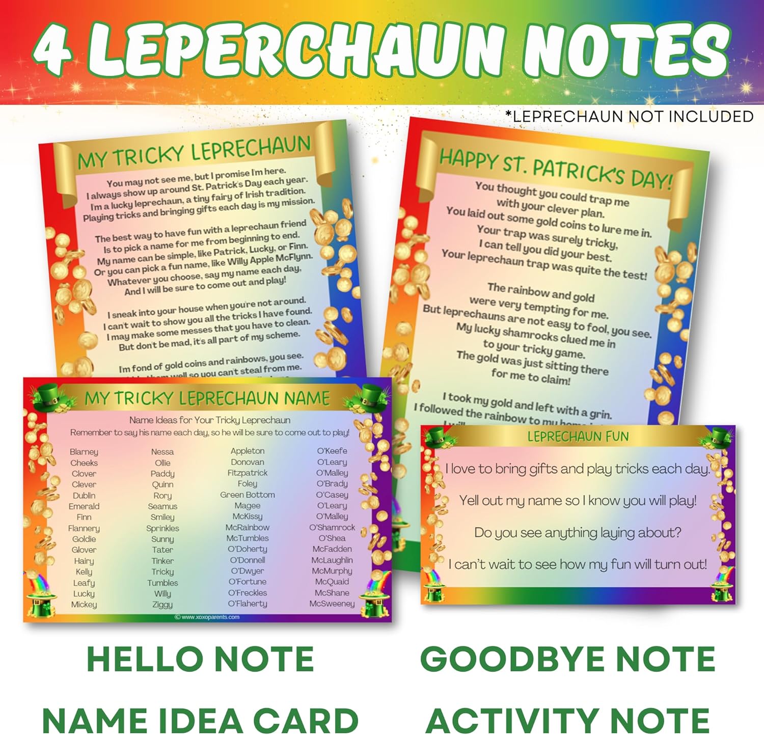 Leprechaun Trap Kit - XOXO Parents