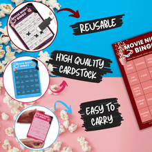 Load image into Gallery viewer, Movie Night Bingo Cards - XOXO Parents
