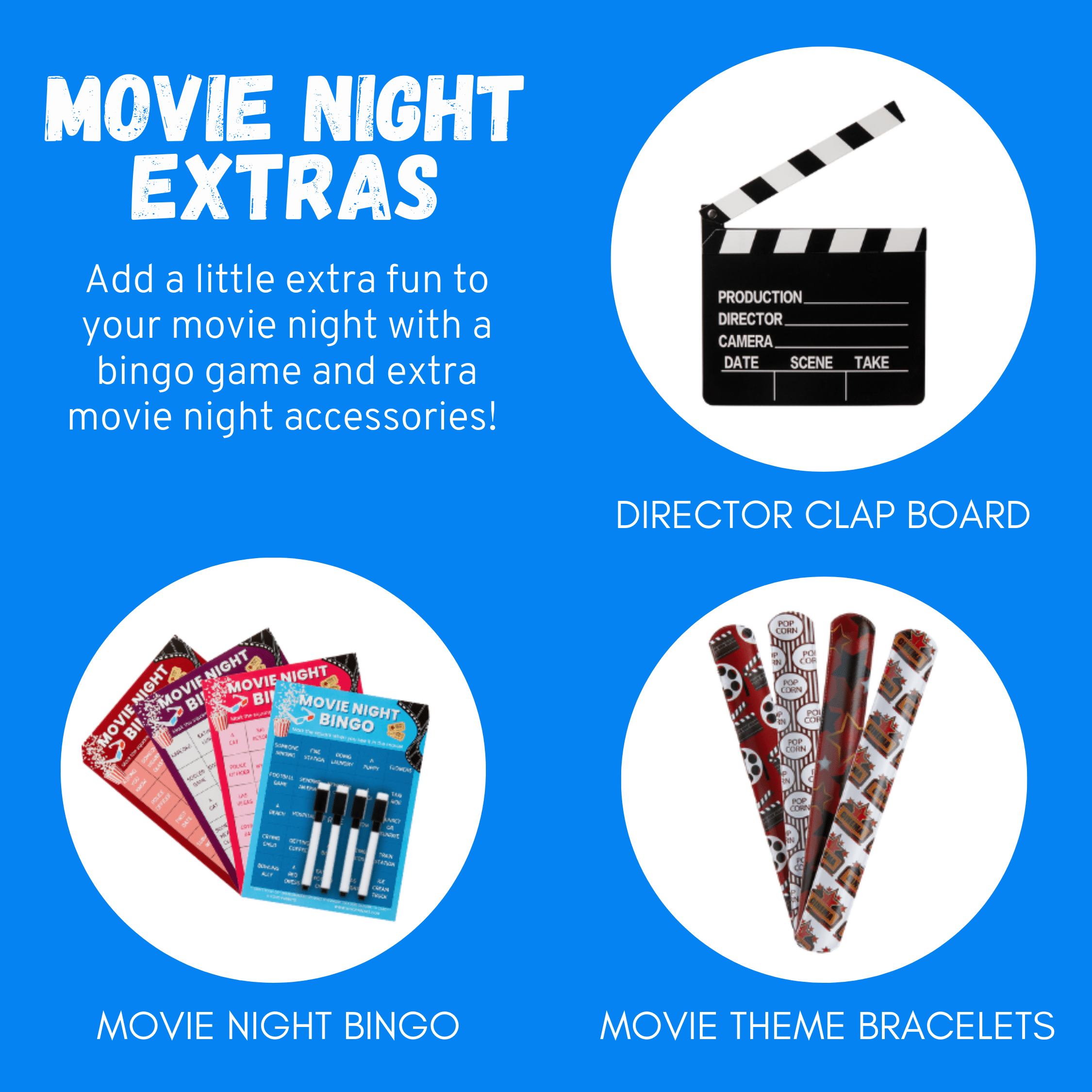 Movie Night Gift Box Set Snacks + Movie Night Bingo & More - XOXO Parents