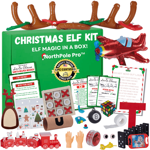 NorthPole Pro™ 25 Day Christmas Elf Kit - Magic Elf Must - Haves™ & Elf Magic in a Box™ - XOXO Parents