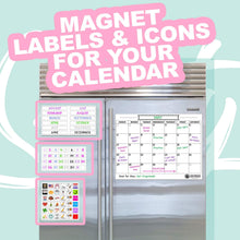 Load image into Gallery viewer, Colorful Magnetic Numbers and Month Labels - XOXO Parents
