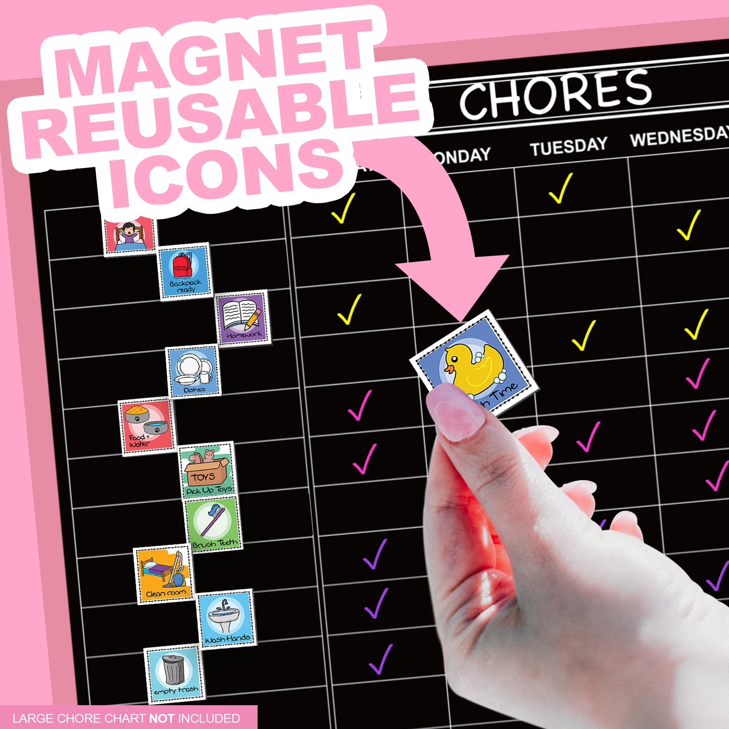 Magnet Chore Labels - XOXO Parents