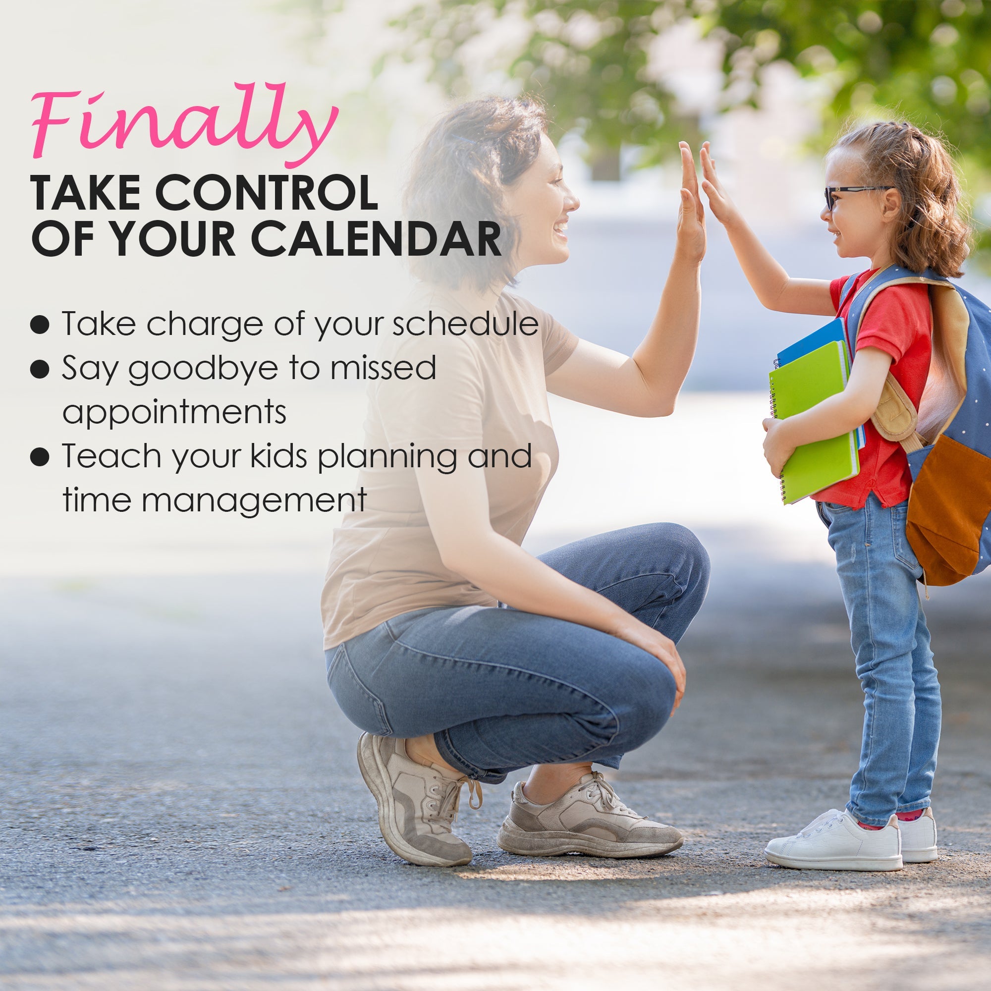 Dry Erase Magnet Calendar for Fridge - Black - XOXO Parents