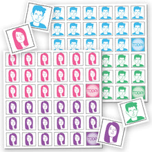 Load image into Gallery viewer, Magnetic CoParenting Labels for Calendar - XOXO Parents
